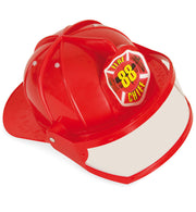 narrenwelt Feuerwehr Helm rot mit beweglichem Visir Feuerwehrhelm Kinder