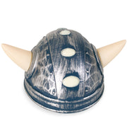 narrenwelt Wikinger Helm Wikingerhelm ca. 58 cm blausilber mit Hörnern Fasching Accessoires