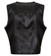 narrenwelt Kostüm Weste Chic Gold Pailetten für Herren Fasching Party Mottoparty Gr. 48 - 58