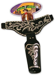 narrenwelt Revolvergürtel schwarz Länge ca 115 cm für Erwachsene Cowboygürtel Fasching Kostüm Accessoires