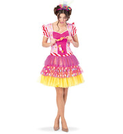 narrenwelt Kostüm Candy Damen Kleid Gr. 40 Fasching