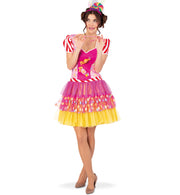 narrenwelt Kostüm Candy Damen Kleid Gr. 38 Fasching