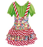 narrenwelt Kostüm Sweety Damen Kleid Candy Gr. 36 - 40 Fasching