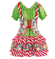 narrenwelt Kostüm Sweety Damen Kleid Candy Gr. 36 - 40 Fasching