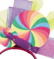 narrenwelt Haarreif Candy Süssigkeit Bonbon Regenbogen Rainbow Party Accessoires Haarschmuck