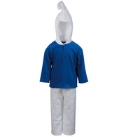 narrenwelt Kostüm Blauer Zwerg Babykostüm 2tlg. Hose + Oberteil mit Mupfi-Kapuze 86 + 98PLÜSCH/Polar Fleece