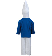 narrenwelt Kostüm Blauer Zwerg Babykostüm 2tlg. Hose + Oberteil mit Mupfi-Kapuze 86 + 98PLÜSCH/Polar Fleece