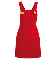 narrenwelt Kostüm Latzrock rotComic Maus Miki Rock mit Latz A-Linie Damen  Karneval Motto Party Gr S - L