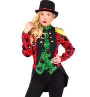 narrenwelt Kostüm Jacke Zirkus Damen Kostümjacke Dompteuse Zirkusdirektorin Damenjacke 1tlg. Gr. 38