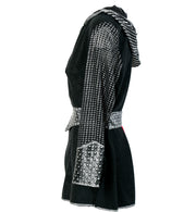 narrenwelt  Kostüm-Jeanne d'Arc Damen Oberteil mit Kapuze und Gürtel-Gr. 42