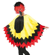 narrenwelt Kostüm Birdy Poncho Überwurf Vogel Fasching Einheitsgröße