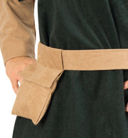 narrenwelt Kostüm Robin Oberteil mit Gürtel + Beutel Mittealter Mottparty Fasching Unisex Pannesamt