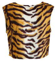 narrenwelt Weste Tiger Plüsch XL