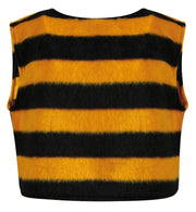 narrenwelt Weste Biene Plüsch Unisex Erwachsene XL