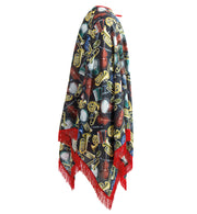 narrenwelt Kostüm Poncho Musik  Umhang 1 tlg. Unisex Fasching Karneval