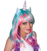 narrenwelt Perücke Einhorn SE  Damen Herren Fasching Karneval