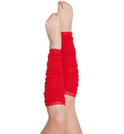 narrenwelt  Stulpen rot Beinstulpen Armstulpen Fasching Karneval Kostüm Accessoires