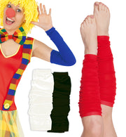 narrenwelt  Stulpen rot Beinstulpen Armstulpen Fasching Karneval Kostüm Accessoires