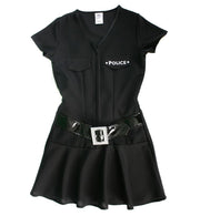 narrenwelt Kostüm Police Girl Mächen Kleid Polizistin Polizei  Größe: 140-164
