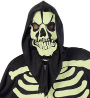 narrenwelt Skelett - Haube nachtleuchtend  GID Maske Kostüm Accessoires Halloween Party