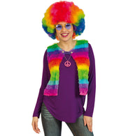 narrenwelt Kostüm Weste Regenbogen Gr. S-XL Damenkostüm Bunt Einhorn Hippie Damen Mottoparty Rainbow Karneval