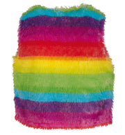 narrenwelt Kostüm Weste Regenbogen Gr. S-XL Damenkostüm Bunt Einhorn Hippie Damen Mottoparty Rainbow Karneval