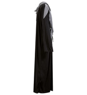 narrenwelt Kostüm Robe Skelett Kutte mit Kapuze und Maske Komplett Set Gr. L + XL Halloween Grusel Horror Karneval Fasching