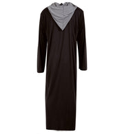 narrenwelt Kostüm Robe Skelett Kutte mit Kapuze und Maske Komplett Set Gr. L + XL Halloween Grusel Horror Karneval Fasching