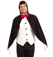 narrenwelt Kostüm Pinguin  Gr. M + XL Tierkostüm Arktis Cape Kapuzencape  Mottoparty Karneval