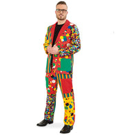 narrenwelt Kostüm  Partyclown Hose Gr. M - XXLClown bunt Karneval Fasching Zirkus Mottoparty