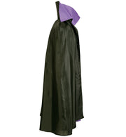 narrenwelt Kostüm Vampir Umhang schwarz/lila 1tlg. mit Stehkragen  Vampirumhang Einheitsgröße Adult Unisex