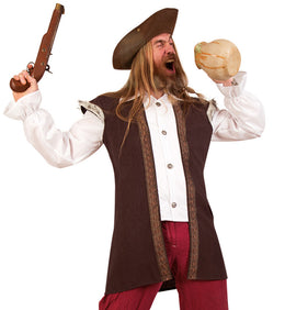 narrenwelt Kostüm Festus Pirat Seeräuber Kostüm Gr. XXL Mittelalterliches Gewand Wirt Motto Party