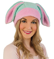 narrenwelt Plüschmütze Hase mint Plüsch Mütze Kappe Hase mit Ohren Kostüm Accessoires Einheitsgröße