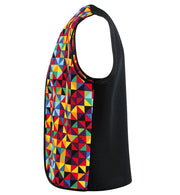 narrenwelt Kostüm Weste Kunterbunt  Gr. M Herrenkostüm Clown Herrenweste Karneval Fasching