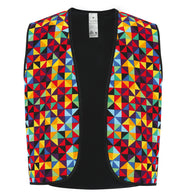 narrenwelt Kostüm Weste Kunterbunt  Gr. M Herrenkostüm Clown Herrenweste Karneval Fasching