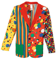 narrenwelt Kostüm  Sakko Partyclown Gr. XXL 1-TLG. mit Taschen
