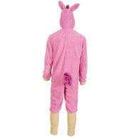 narrenwelt Kostüm Pink Lama 1tlg Overall l mit Kapuze