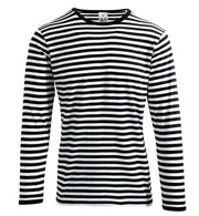 narrenwelt Kostüm Ringelpulli schwarz/weiß Langarm Damen Herren Unisex