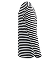 narrenwelt Kostüm Ringelpulli schwarz/weiß Langarm Damen Herren Unisex