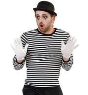 narrenwelt Kostüm Ringelpulli schwarz/weiß Langarm Damen Herren Unisex