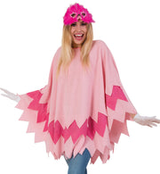 narrenwelt Kostüm Flamingo Vogel Poncho Vogelkostüm Unisex