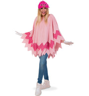 narrenwelt Kostüm Flamingo Vogel Poncho Vogelkostüm Unisex