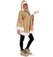 narrenwelt Kostüm Eskimo Arktis Poncho Eskimoponcho Lappland Kostüm Unisex