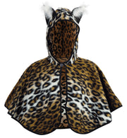 narrenwelt Kostüm Cape Kätzchen mit Kapuze -Plüsch- Gr 104 + 116