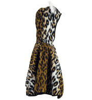 narrenwelt Kostüm Cape Kätzchen mit Kapuze -Plüsch- Gr 104 + 116