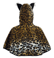 narrenwelt Kostüm Cape Kätzchen mit Kapuze -Plüsch- Gr 104 + 116