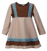 narrenwelt Indianerin Kleine Feder Indiandermädchen Kleid Baby Kleinkind Kostüm Kinder-Kostüm Gr 86