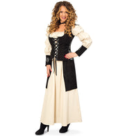 narrenwelt Kostüm Mittelalterkleid 2 tlg.  historisches Mittelalter Damenkostüm Gr. 38 Mottoparty