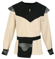 narrenwelt Kostüm Sir Georg Oberteil L +XXL mit Gürtel + Beutel Mittelalter Mottparty Fasching Unisex