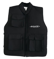 narrenwelt Kostüm Polizei Weste POLICE 152 Weste schwarz